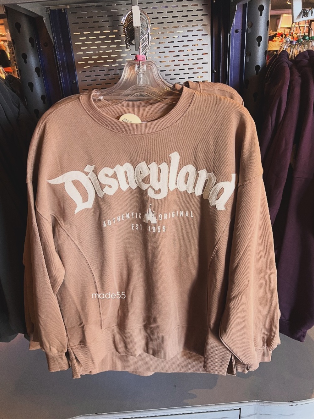 Disneyland Authentic Original Mocha Crew Sweatshirt